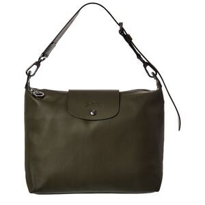 Longchamp Le Pliage Xtra Leather Shoulder Bag, Green